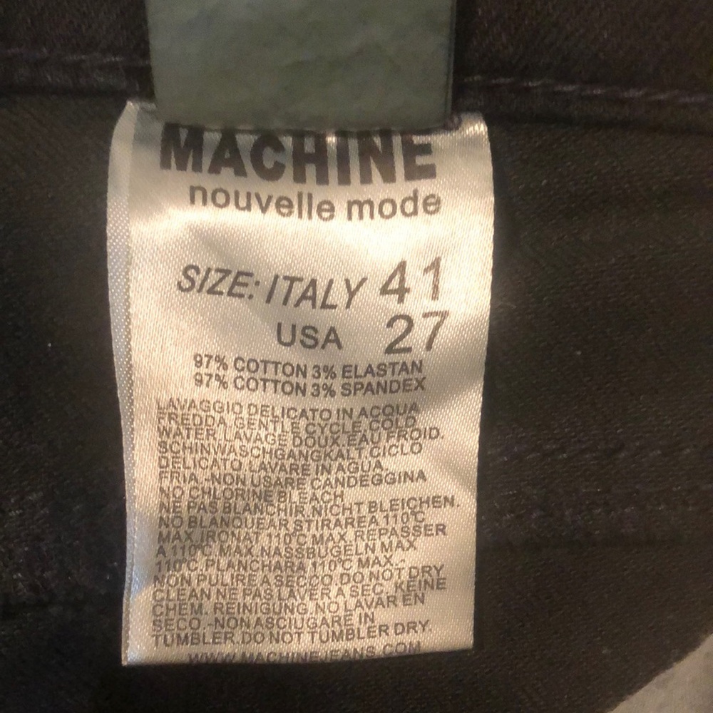 Machine Black Skinny Jeans Classic Fit - Picture 6 of 11